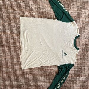 Budweiser Beige and Green Men's Shirt